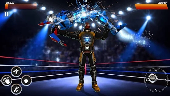 真正的机器人钢笼摔跤