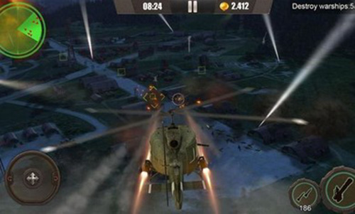 皇牌突袭武装直升机空战破解版