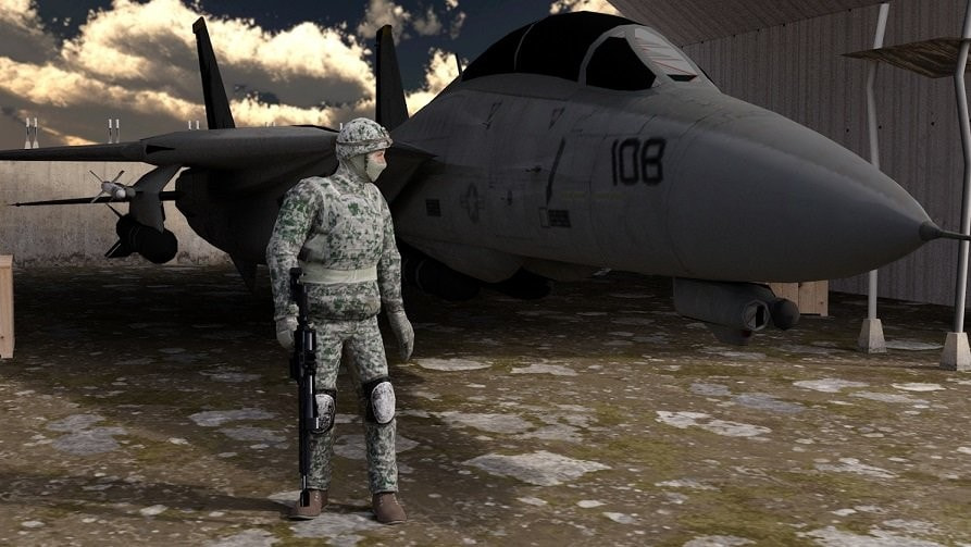 山地狙击手冬季射击 山地狙击手冬季射击