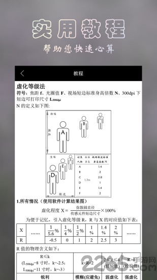 景深计算器