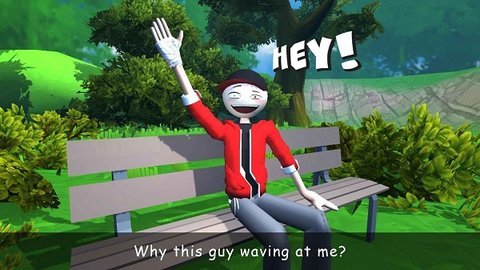 愤怒的男孩佩德罗和他的朋友